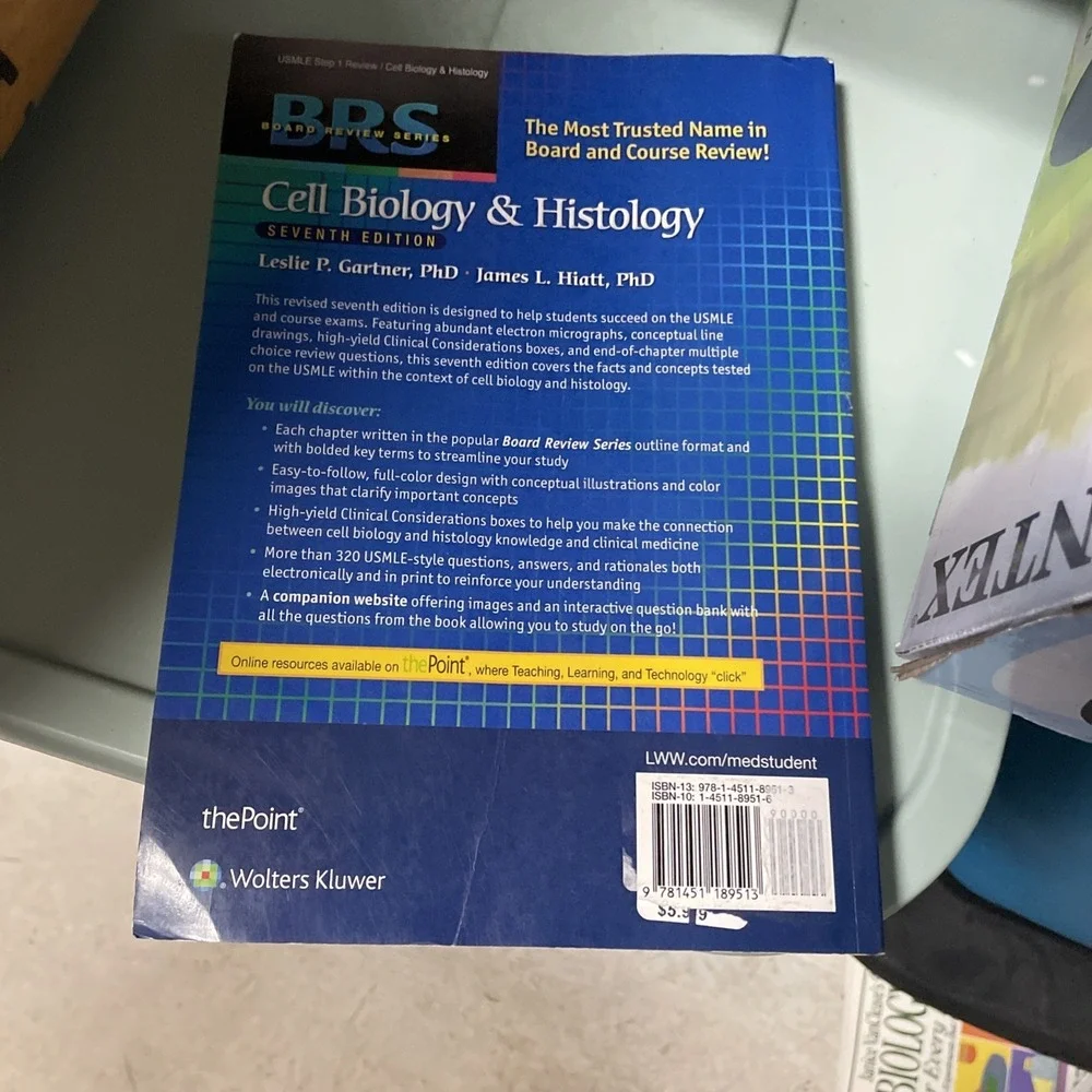 BRS Cell Biology and Histology (Board Review Series) - Paperback - GOOD